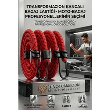 Marsilyan Kancalı Bagaj Lastiği - Motosiklet Bagaj Lastiği Esnek Paslanmaz Kancalı 2 Kancalı 4 Lü Paket 429053