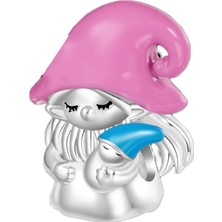 Fubena Pembe Şapkalı Anne ve Oğlu Boncuk Charm