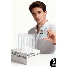 Marsilyan 5’li Pvc Kartlık – Ehliyet, Kimlik, Kredi Kartı Koruyucu Şeffaf Plastik Kılıf 427980