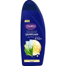2 Adet Duru Aloe Vera & Mentol & Kolajen Kepeğe Karşı Şampuan 500 ml