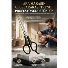 Marsilyan Profesyonel Çelik Berber Kuaför Ara Makası | Berber Kuaför Saç Inceltme Makası  716939