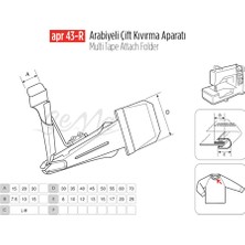 Apr Apere Arabiye Çift Kıvırma Apara 45X13MM / Apr 43-R