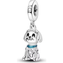 Fubena Robot Dost Köpek Sallantılı Gümüş Charm