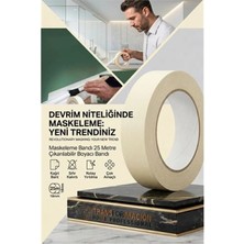 Marsilyan Maskeleme Bandı 25 Metre Çıkarılabilir Boyacı Bandı 720781