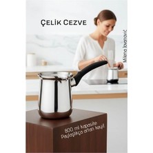Marsilyan Paslanmaz Çelik Cezve 800 ml 719644