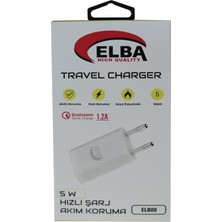 Elba ELB08 5W 1.2A Hızlı Şarj Akıllı Koruma USB Ev Şarj Kafa