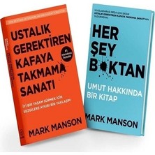 Butik Yayınları Ustalık Gerektiren Kafaya Takmama Sanatı ve Her Şey Bktan Kitap Seti - Mark Manson Yayınevi