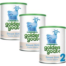 Golden Goat 2 Keçi Sütü Bazlı Biberon Maması 400 gr 6-9 Ay İçin Sütlü 3'lü Paket