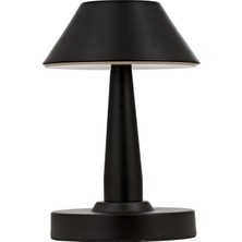 Avonni ML-64006-BSY Siyah Boya Masa Lambası LED Metal Pleksi H: 25 cm, Ø: 11 cm