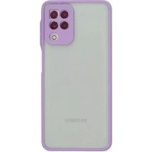 LTG Nova Galaxy A22 Kılıf Montreal Silikon Kapak - Mor