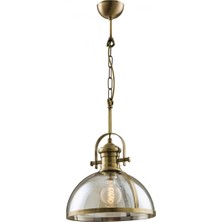 Avonni AV-5063-1E Eskitme Kaplama Modern Avize E27 Metal Cam H: 80 cm, Ø: 30 cm