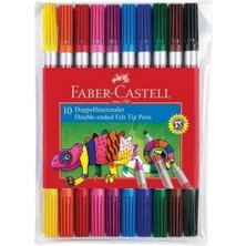 Faber-Castell Çift Uçlu Keçeli Kalem 10 Renk
