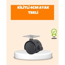 4 cm Kilit Mekanizmalı Mobilya Ayağı Tekli Midastech