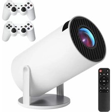 4K Wireless Çift Kollu Kumandalı Oyun Projeksiyonu Retro Video Oyunu Midastech