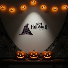 Happy Halloween Temalı Duvar Stickerı Midastech