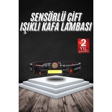Kafa Lambası Çalışma Işığı Süper Parlak Mıknatıslı Lityum Lion Pilli Midastech