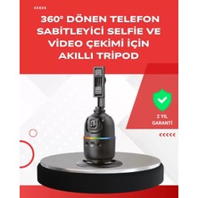 Yapay Zeka Destekli Yüz Takip Özellikli 360 Derece Dönen Masaüstü Telefon Sabitleyici Midastech
