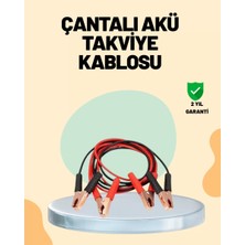 1200 Amper Jumper Kablo 2 Metre Bakır Uçlu Araç Takviye Seti Midastech