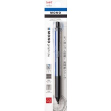 Tombow MonoGraph Mekanik Uçlu Kalem 0,5mm Blisterli Mavi Siyah Çizgili