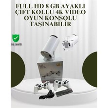 Portatif 4K Projeksiyon – 4.000 Uygulama, Kablosuz Yansıtma ve Bluetooth 5.0 Midastech