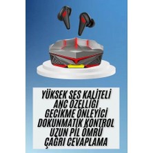MidasTech Dokunmatik Kontrol Tws Işıklı Kulakiçi Bluetooth Kulaklık Kablosuz Oyuncu Kulaklığı Midastec