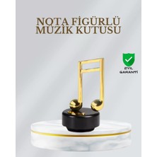 Dönen Nota Figürlü Müzik Box Işıltılı Dekoratif Tasarım Midastech