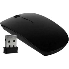 Siyah Wireless Kablosuz Sessiz Mouse Bluetooth Bağlantılı Midastech