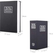 Büyük Boy Anahtarlı Kitap Görünümlü Gizli Kasa Çelik Kasa Altın Kasası Midastech