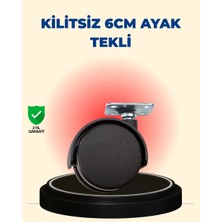 Masa ve Sehpa Için 6 cm Kilitsiz Ayak Tekli Midastech