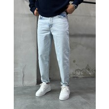 Difransel Jeans Trend Fit Rahat Kalıp Açık Mavi Boyfriend Pantolon