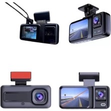 MidasTech Geri Görüş Destekli Full Hd Araç Kamerası – Gelişmiş 3 Kameralı Kayıt Çözümü Midastec