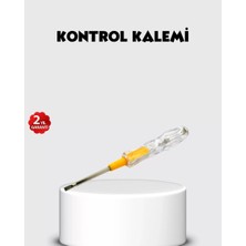 Neon Lambalı Elektrik Kontrol Kalemi Nikel Kaplama 110-220V Midastech