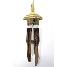 Hasır Kuş Yuvalı Bambu Çan 50 cm Midastech