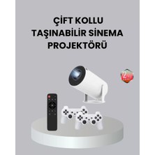 MidasTech 4K Wi-Fi 6 Projeksiyon Cihazı – 10.000+ Oyun Desteği, Kablosuz Bağlantı ve Çoklu Giriş Portl