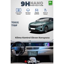 S-Dizayn Togg T10F 9h Nano Iç Merkezi Kontrol Ekran Koruyucu (Parlak) 2025 Üzeri A+ Kalite