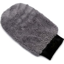 Yerli Gri Mikrofiber Oto Yıkama Eldiveni Kaporta Araba Detay Temizlik Arac Bakım Eldiveni