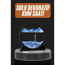 Dekoratif Sulu Kum Saati Ofis Masa Üstü Ev Yuvarlak Kum Saati Midastech
