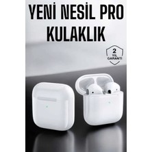 Yeni Nesil Pro Bluetooth Kulaklık Uzun Pil Ömrü Beyaz Midastech