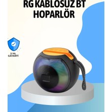 Rgb LED Işıklı Güçlü Baslı Kablosuz Hoparlör Midastech