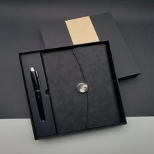 Promosyon Defter Kalem Seti Siyah Renk Midastech