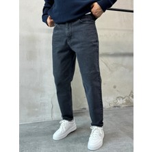 Difransel Jeans Trend Fit Rahat Kalıp Antrasit Boyfriend Pantolon