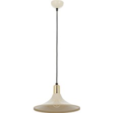 Avonni AV-4106-M28-BBY Beyaz Boya Modern Avize E27 Metal H: 80 cm, Ø: 30 cm