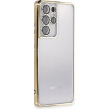 LTG Nova Galaxy S21 Kılıf Lensli - Gold