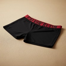 Calvin Klein Erkek Siyah 3'lü Boxer Trunk Dokuma Kumaşlı Rahat Kullanım İçin Tasarlandı 000NB3608A