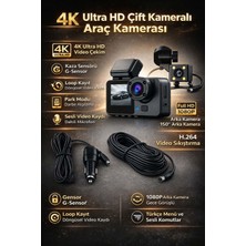 Provzen FX-A232W Çift Kameralı Araç Kamerası | Full Hd Ön + Arka Kamera, G-Sensör, Gece Görüş, Döngüsel Kayıt
