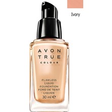Avon ''True'' Colour 30 ml Flawless Likit Fondöten Ivory Yağsız Formül ile Pürüzsüz Bitiriş Sağlar