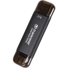 Transcend 2tb Usb/type-C 10GBPS Taşınabilir Harici SSD TS2TESD310C - Siyah Sıfır