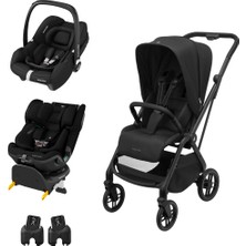 Maxi-Cosi Leona2 Seyahat Sistem Bebek Arabası ve Emerald 360 Pro Oto Koltuğu Black