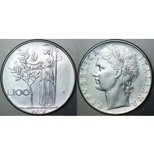 Banknoting Italya 100 Liret 1978 Tanrıça Minerva Görselli.