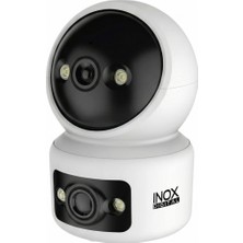 İnox Dijital Inox 12IPC Çift Lens 6mp 360° Wi-Fi Bebek ve Bakıcı Kamerası Renkli Gece Görüşlü Sesli Ptz